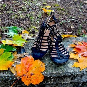 Black gladiator sandals